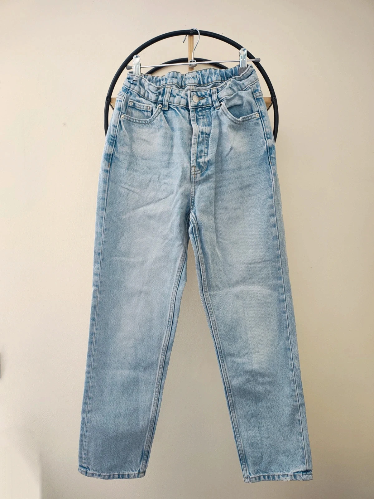 Taille 34 xs pantalon jean bleu clair straight kiabi